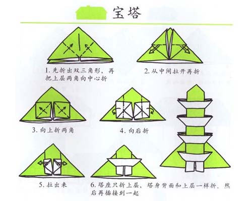 折纸楼房折法图片